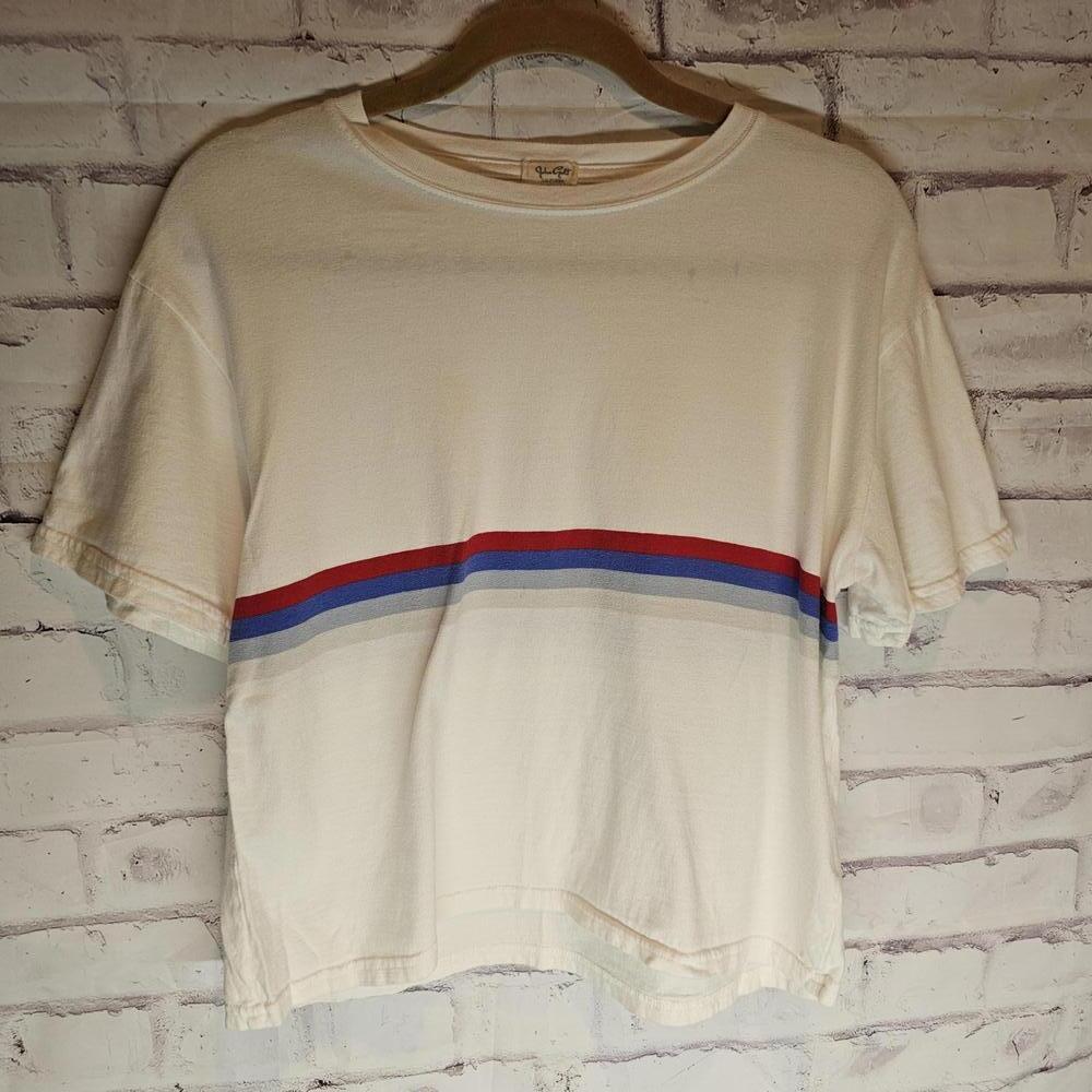 John Galt White Shirt with Stripes